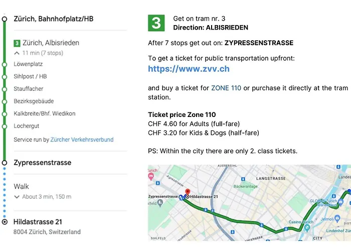 Apartment H2 With 3,5 Rooms, 2br, Living And Kitchen, And Quite Zurich